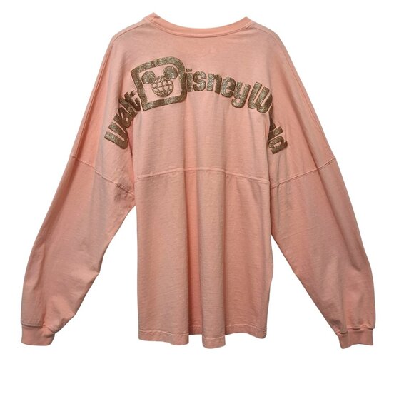 Disney Parks Womens Long Sleeve Spirit Jersey Sz XL Rose Gold All Cotton - Picture 4 of 10